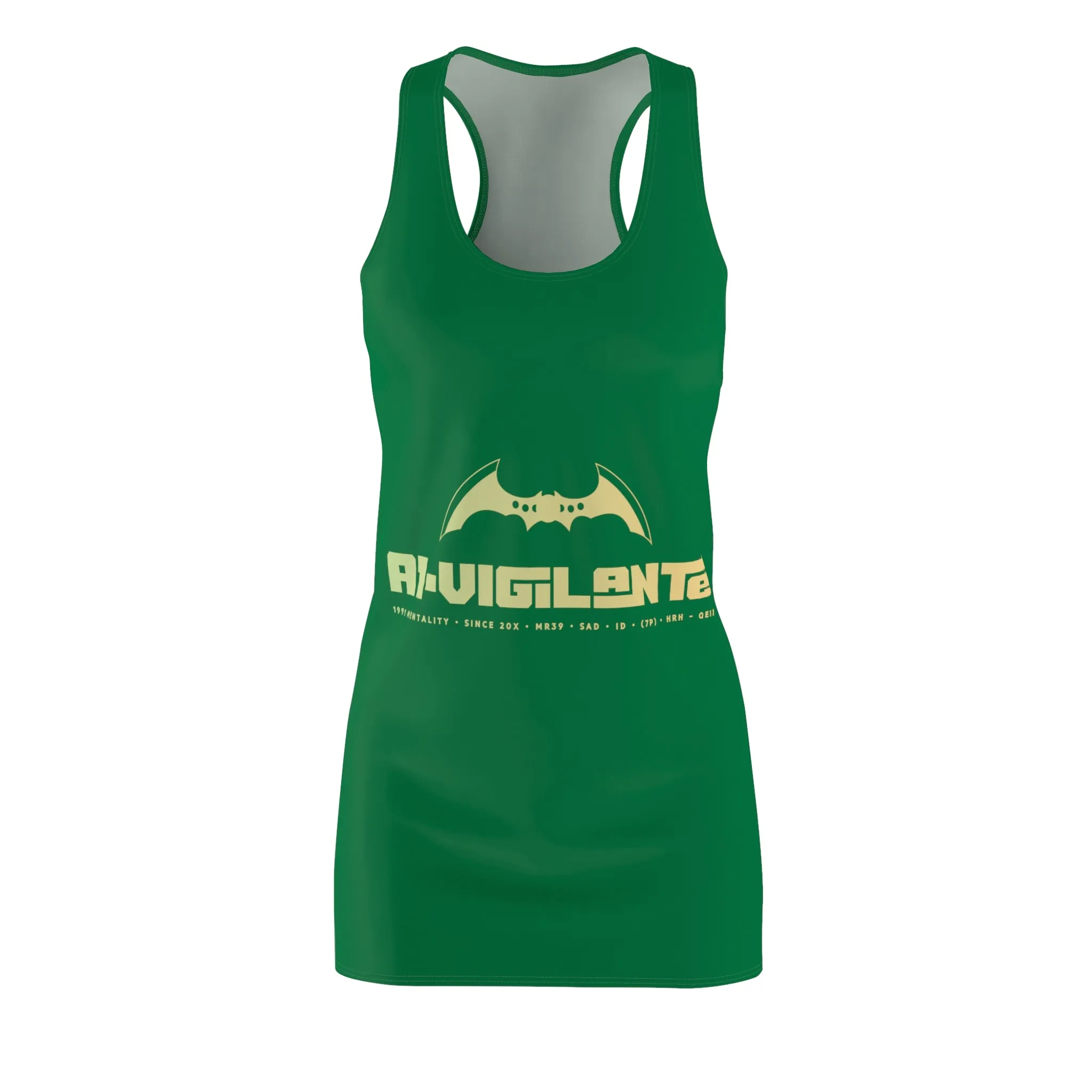 A1-Vigilante Women's Cut & Sew Racerback Dress (AOP)