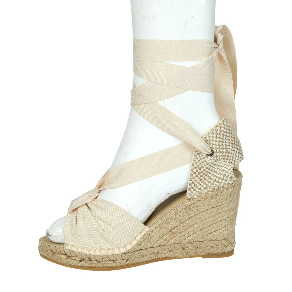 Adage Espadrille Wedge - Ecru