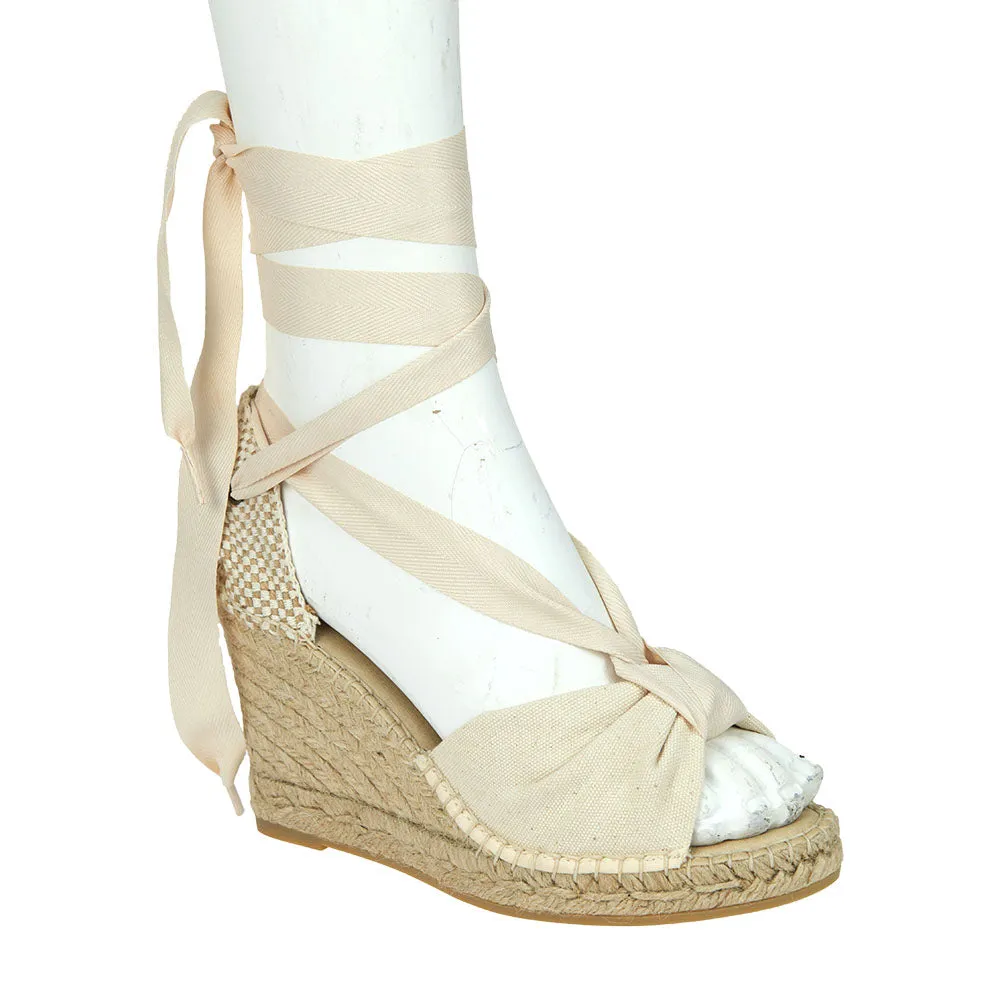 Adage Espadrille Wedge - Ecru