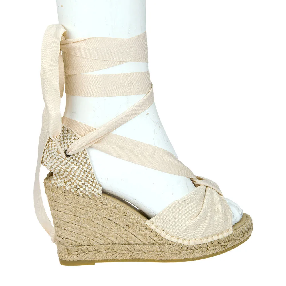 Adage Espadrille Wedge - Ecru