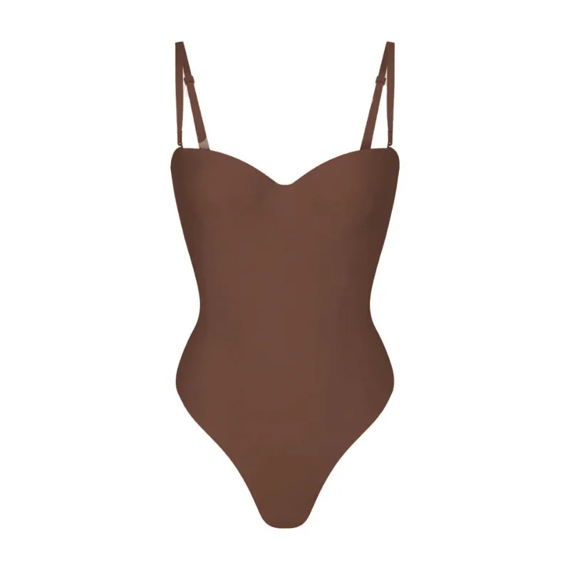 Adjustable Strap Contouring Bodysuit – Sleek Fit and Seamless Design