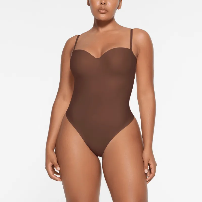 Adjustable Strap Contouring Bodysuit – Sleek Fit and Seamless Design
