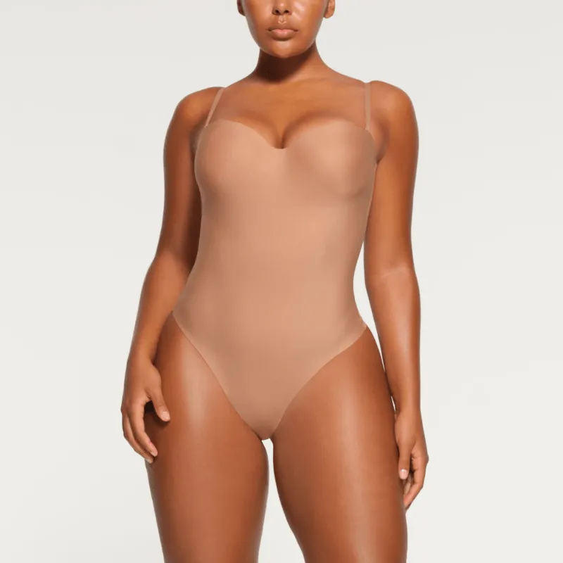 Adjustable Strap Contouring Bodysuit – Sleek Fit and Seamless Design