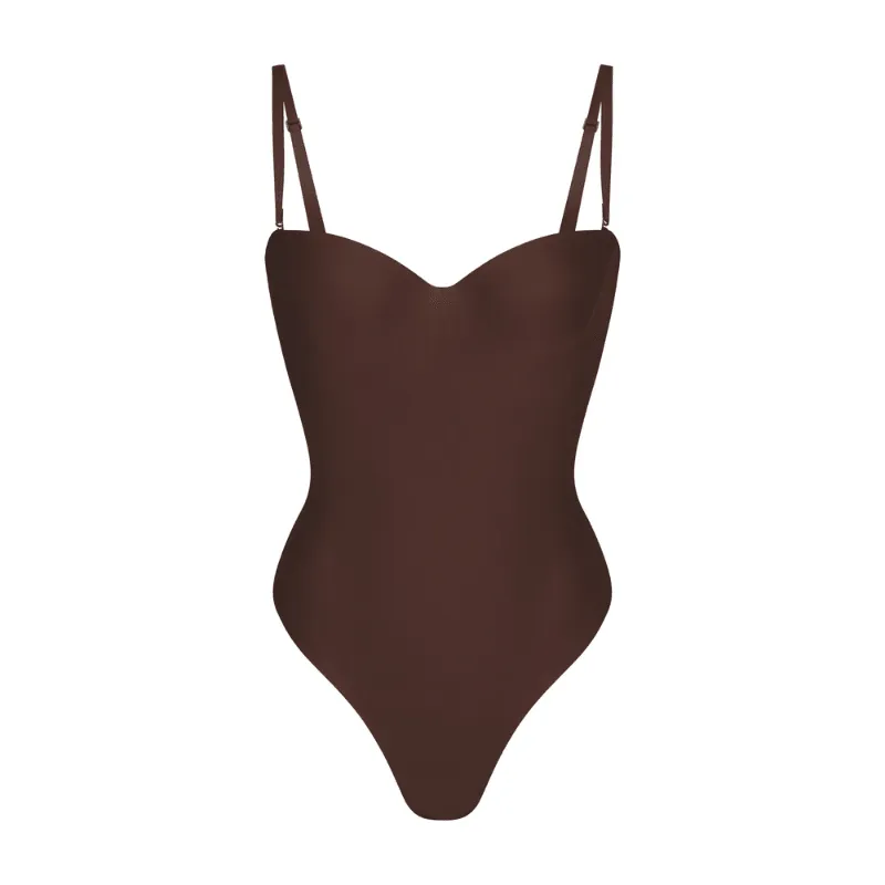 Adjustable Strap Contouring Bodysuit – Sleek Fit and Seamless Design
