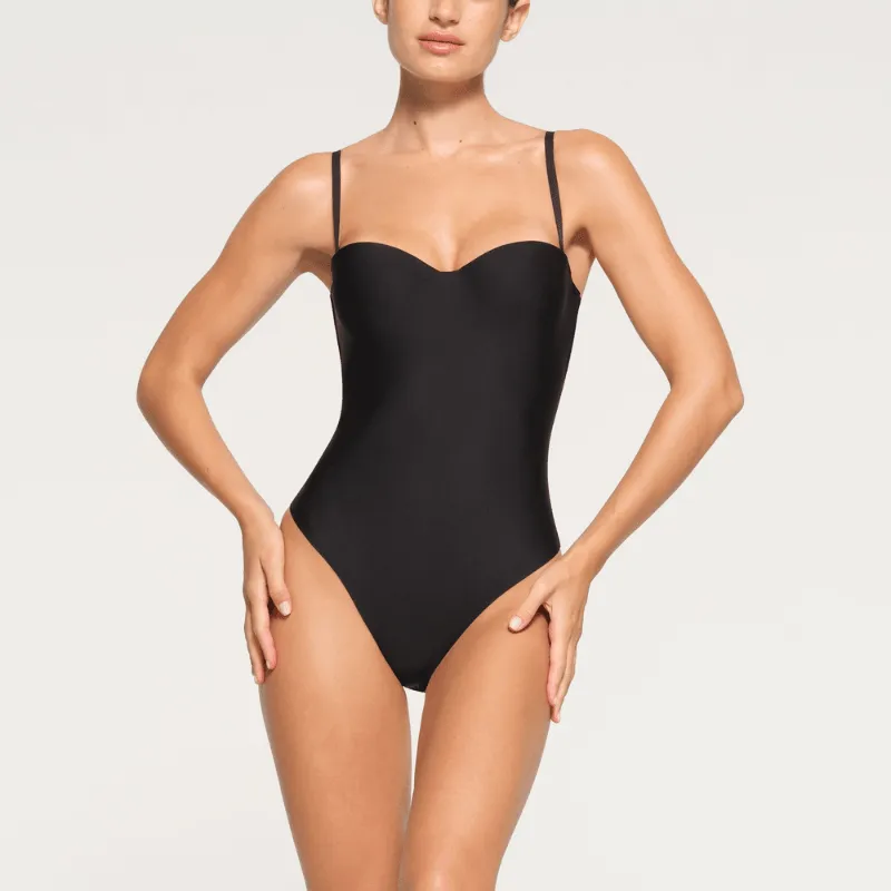 Adjustable Strap Contouring Bodysuit – Sleek Fit and Seamless Design