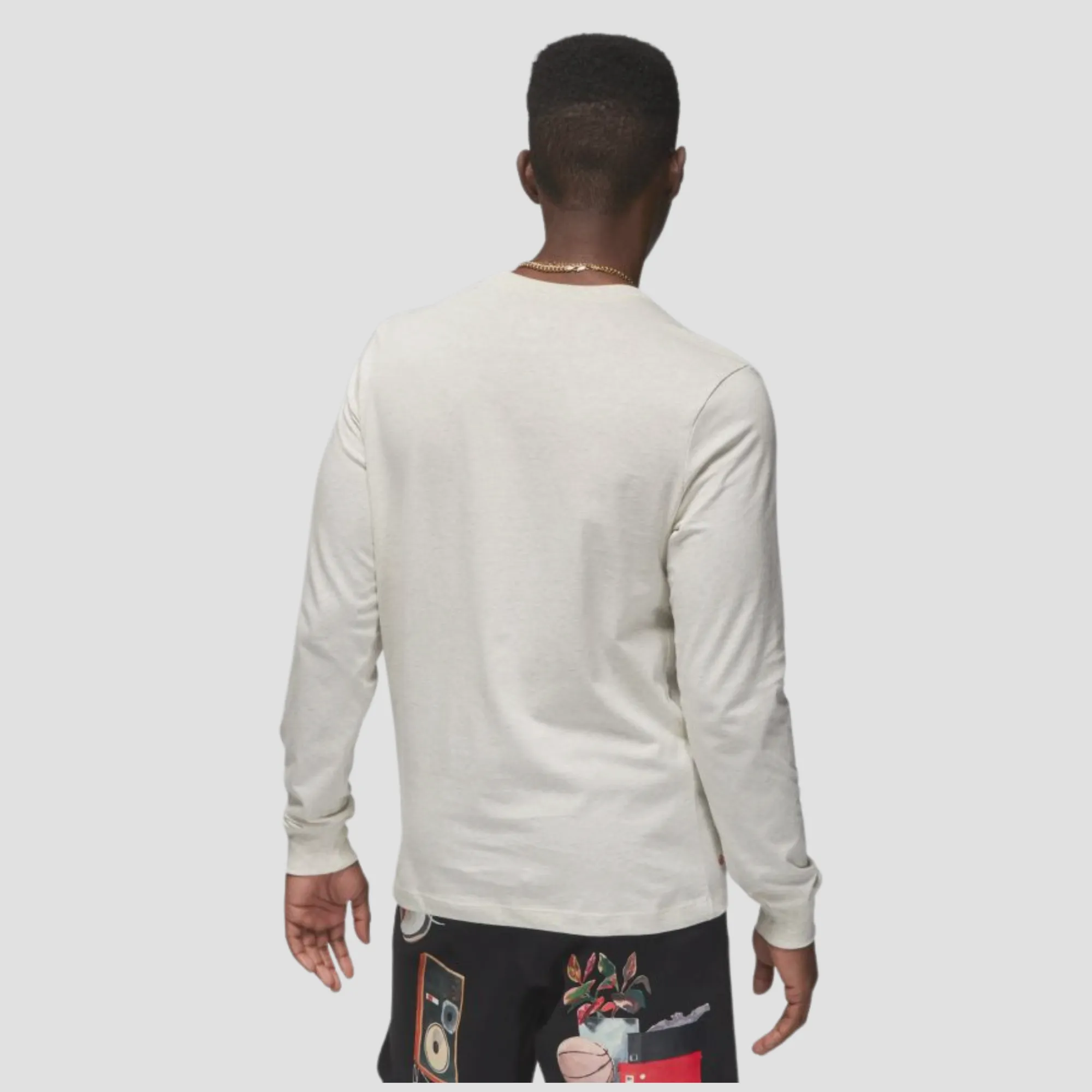 Air Jordan FLT Artist Series by Jacob Rochester White Long-Sleeve Crew