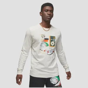 Air Jordan FLT Artist Series by Jacob Rochester White Long-Sleeve Crew