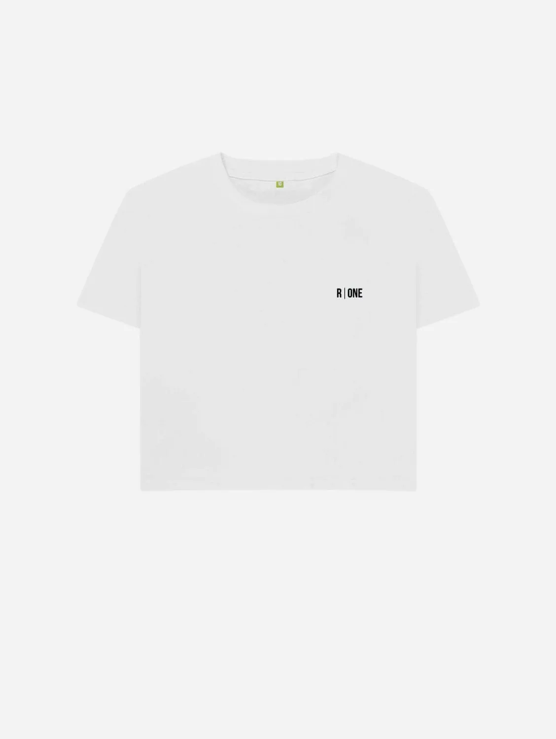 B-Relaxed Crop Organic T-shirt | White