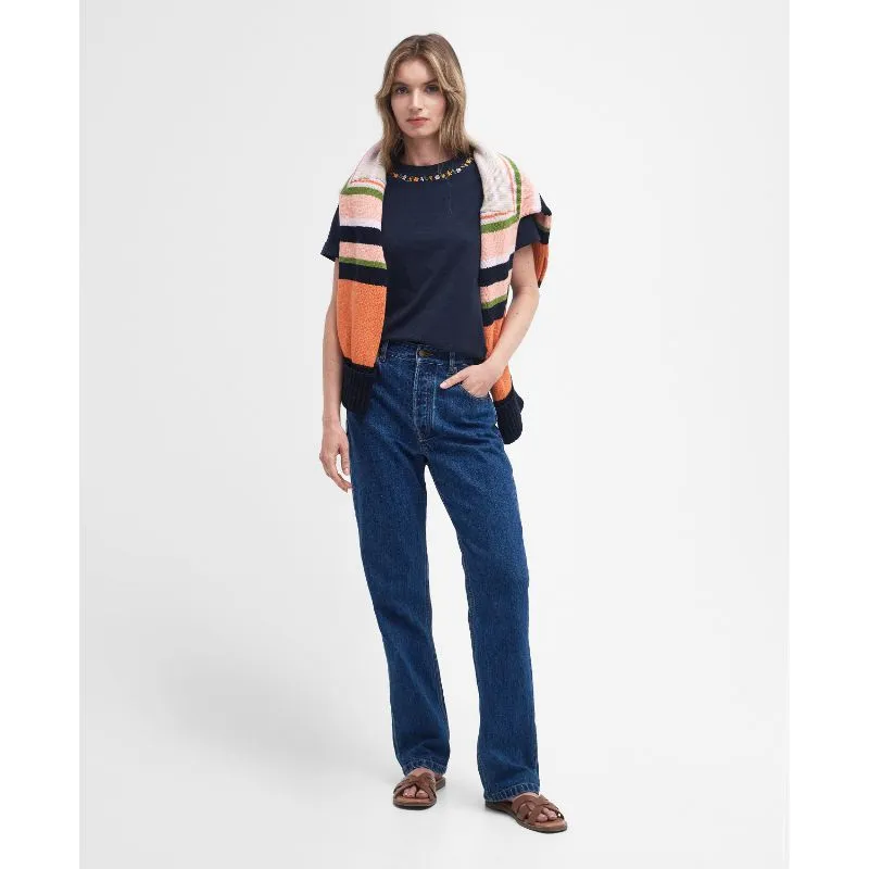 Barbour Longfield Ladies T-Shirt - Navy