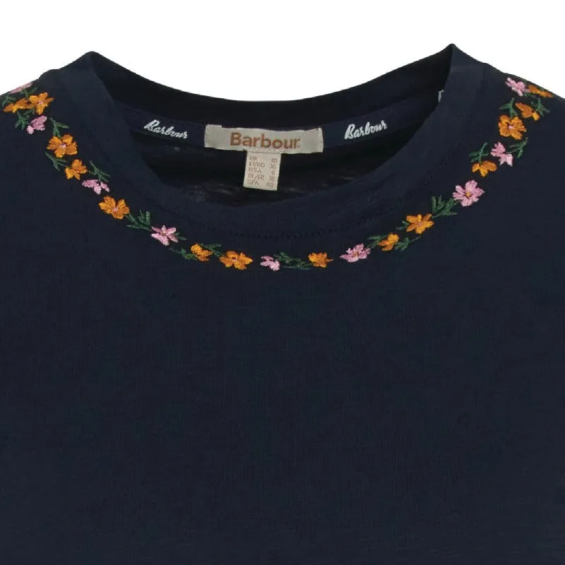 Barbour Longfield Ladies T-Shirt - Navy