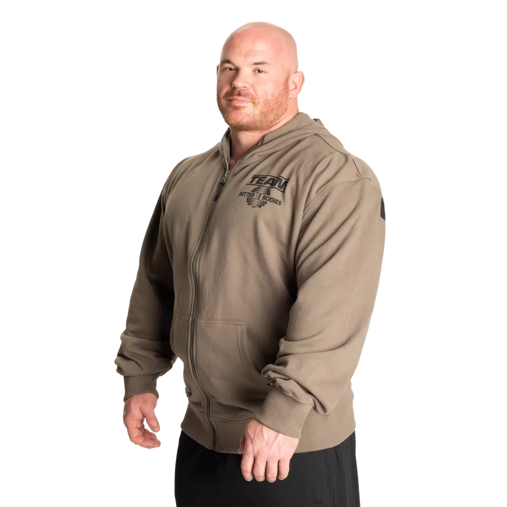 BETTER BODIES ORIGINAL STANDARD HOOD (Washed Green) - ملابس رياضية
