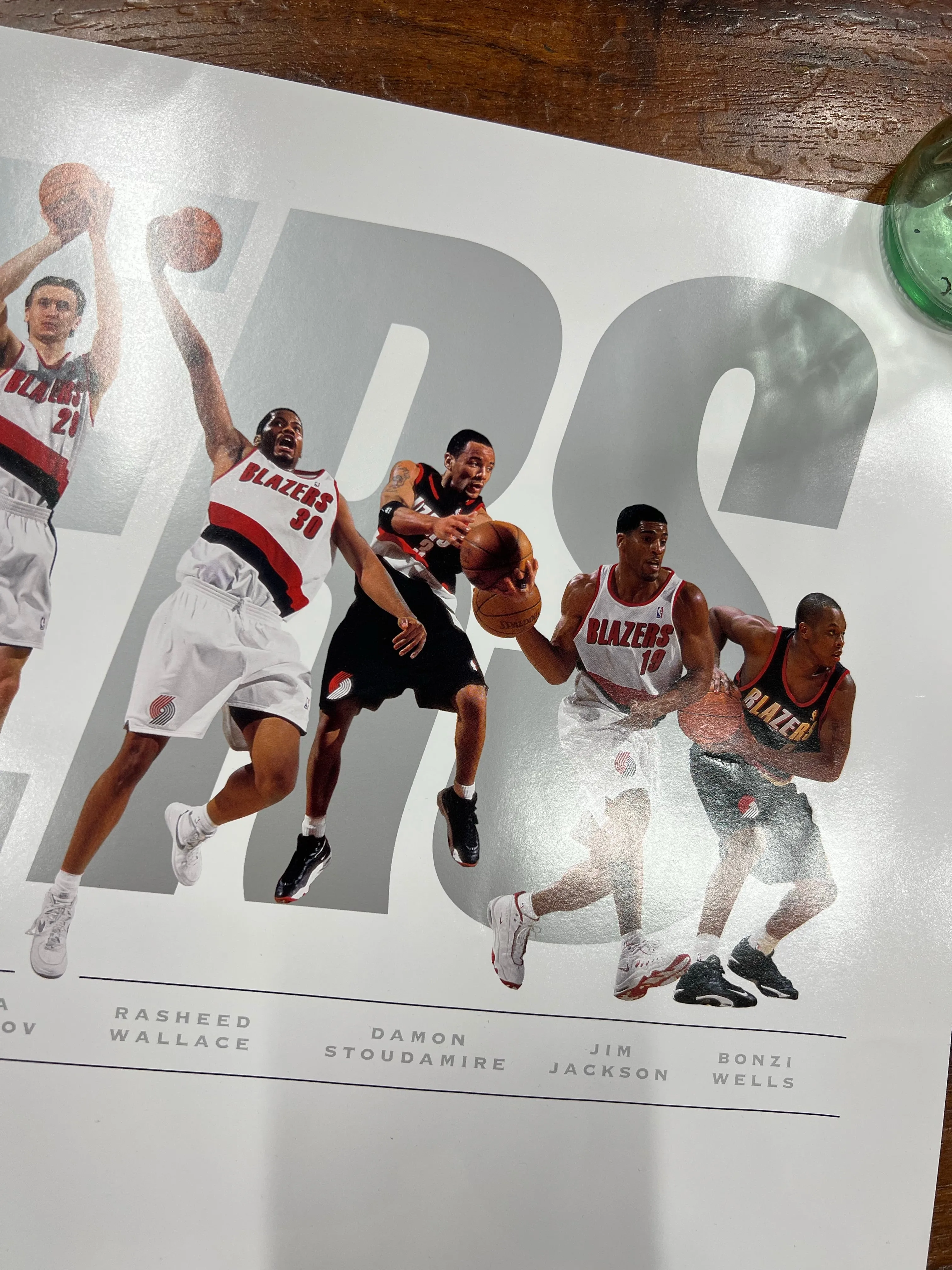 Blazers 1998-99 Team Poster