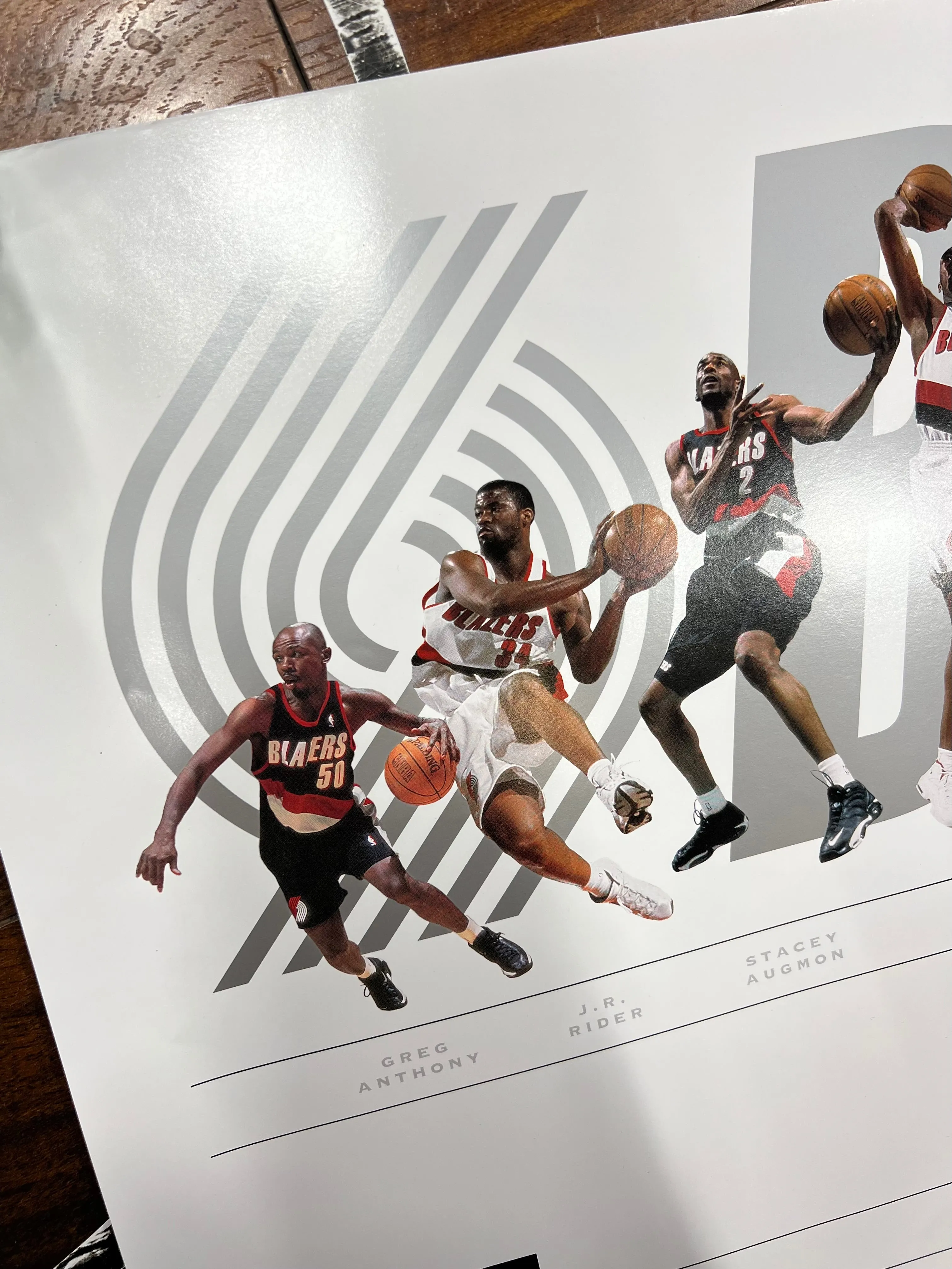 Blazers 1998-99 Team Poster