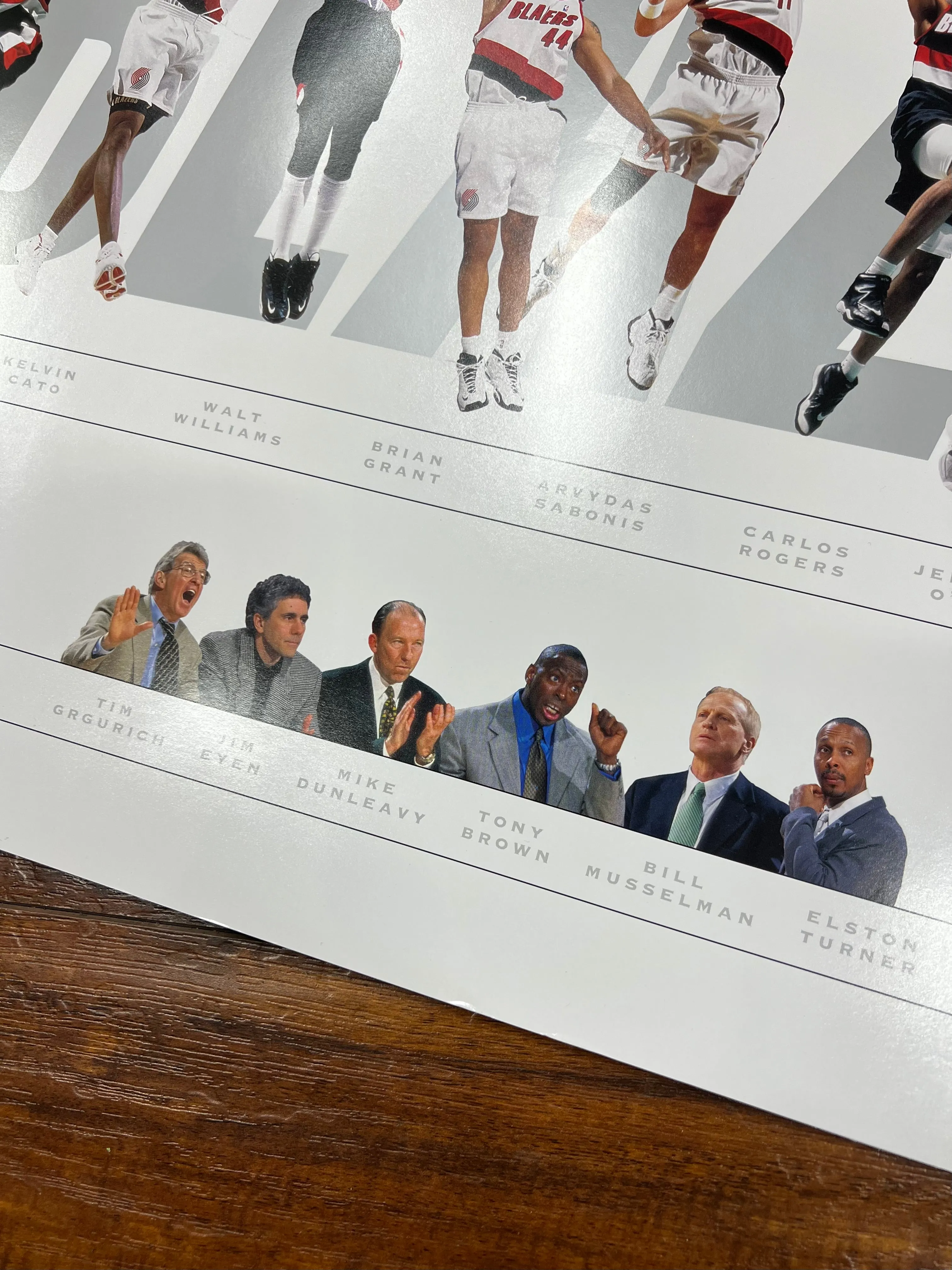 Blazers 1998-99 Team Poster