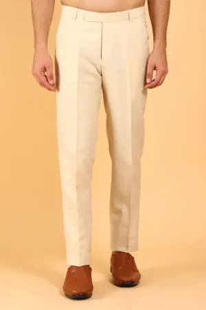 Bluebird Men's Wheat Texture Formal Trouser