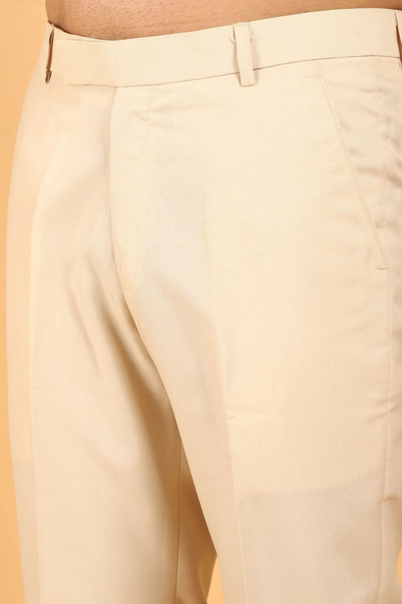 Bluebird Men's Wheat Texture Formal Trouser