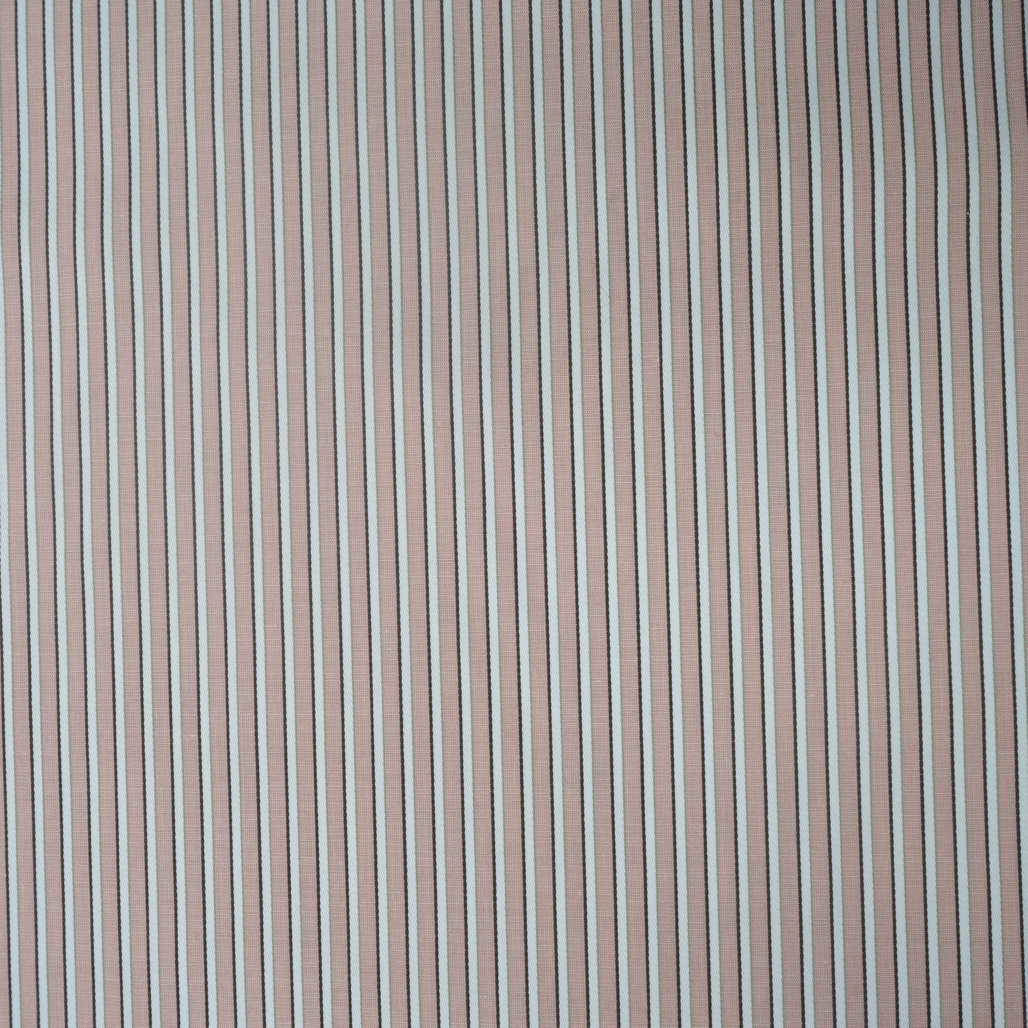Blush Stripe Italian Cotton Shirt Fabric