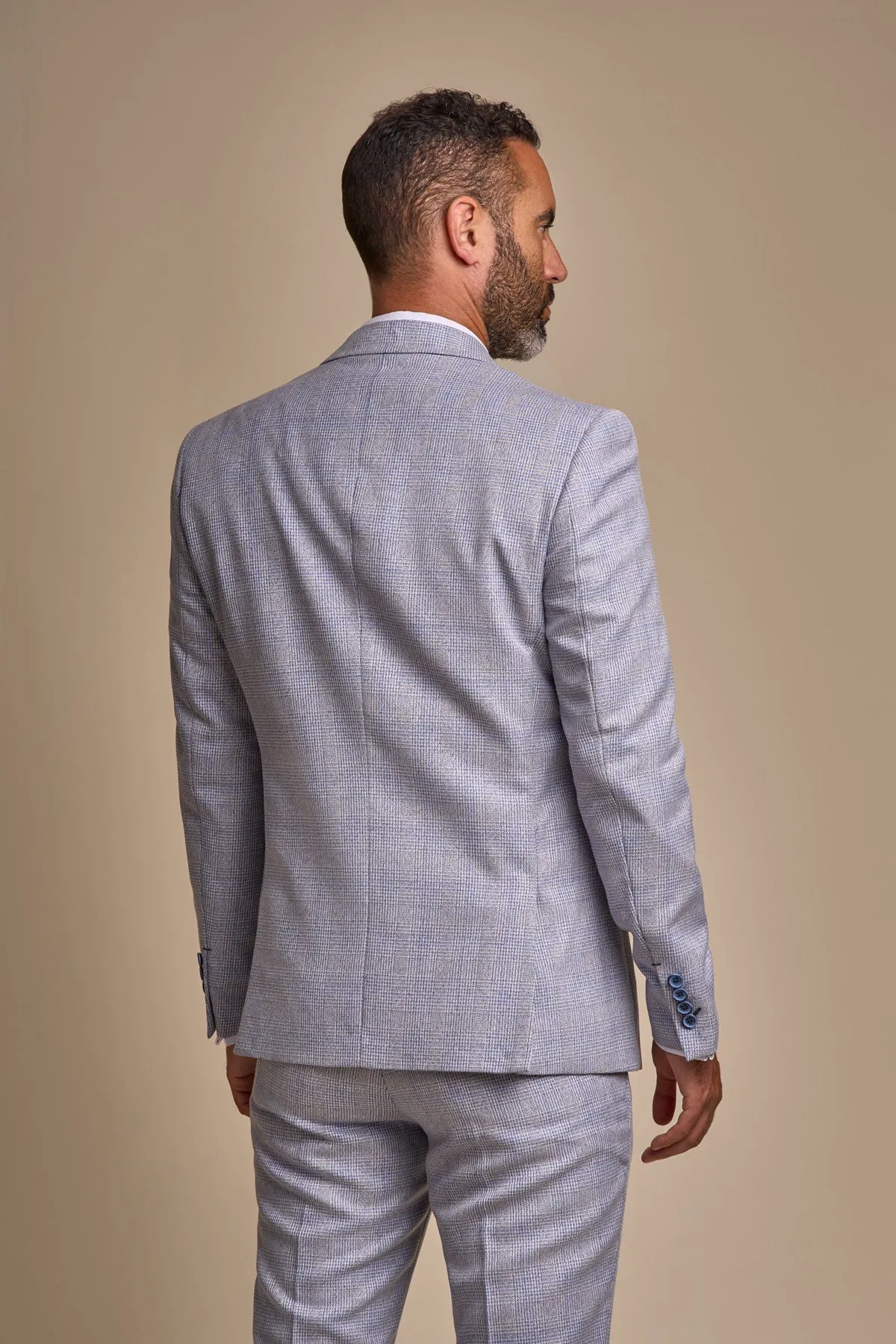 Caridi Sky Blue 2 Piece Wedding Suit