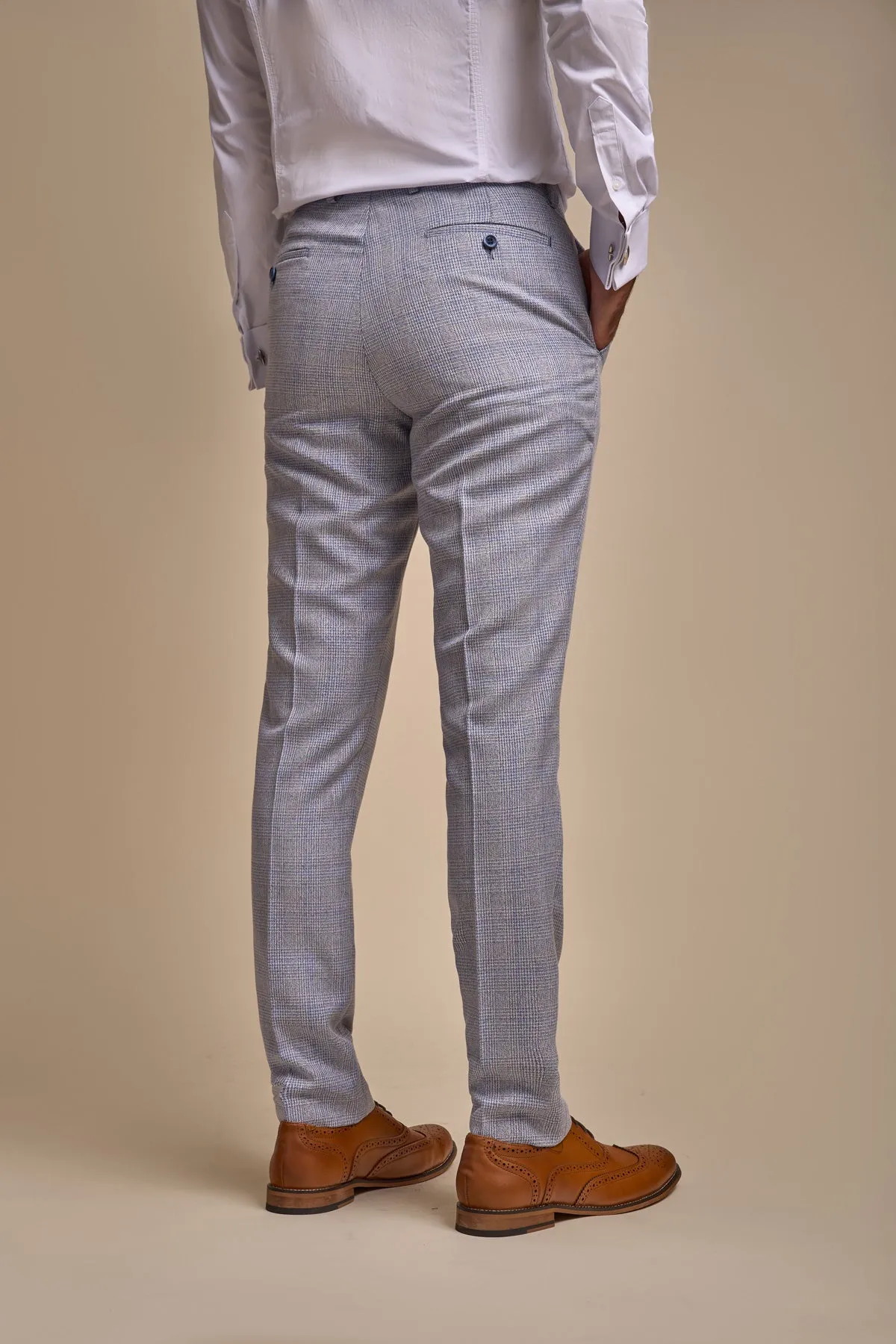 Caridi Sky Blue 2 Piece Wedding Suit