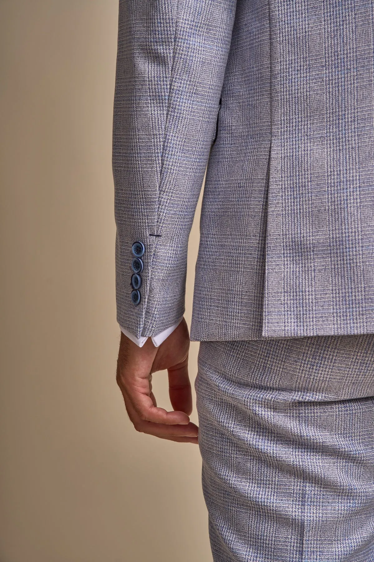 Caridi Sky Blue 2 Piece Wedding Suit