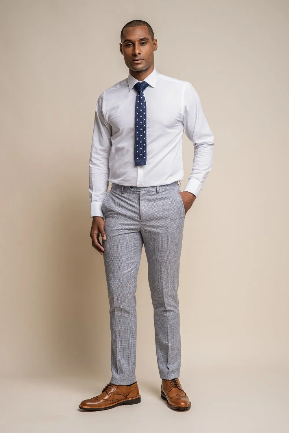 Caridi Sky Blue 2 Piece Wedding Suit