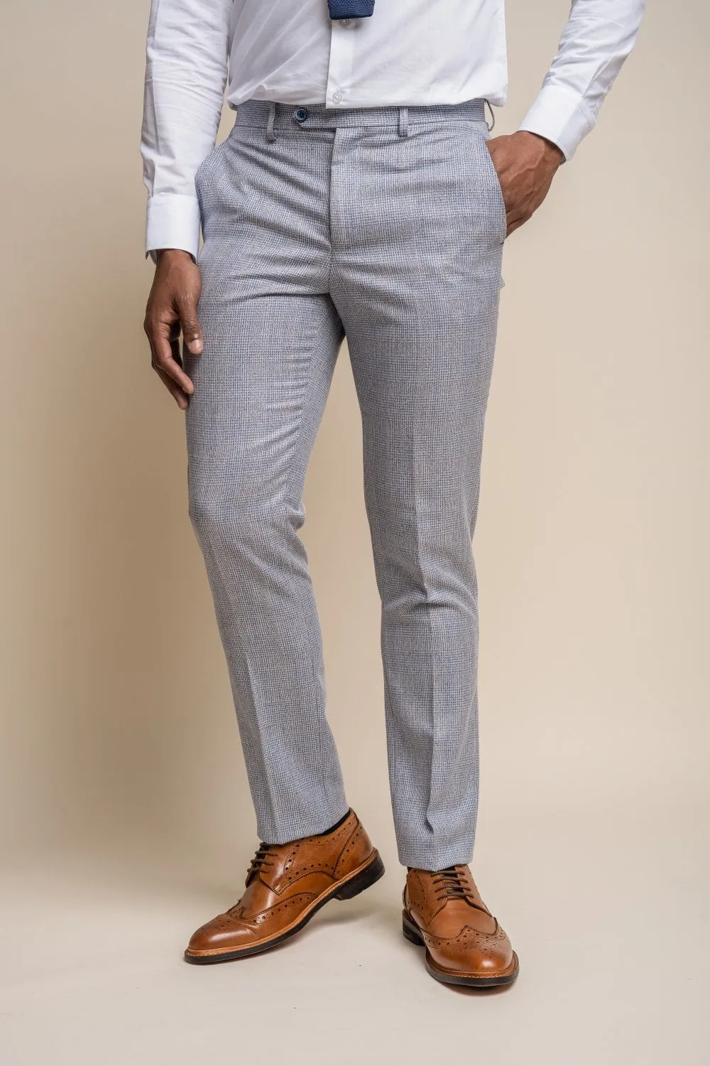 Caridi Sky Blue 2 Piece Wedding Suit