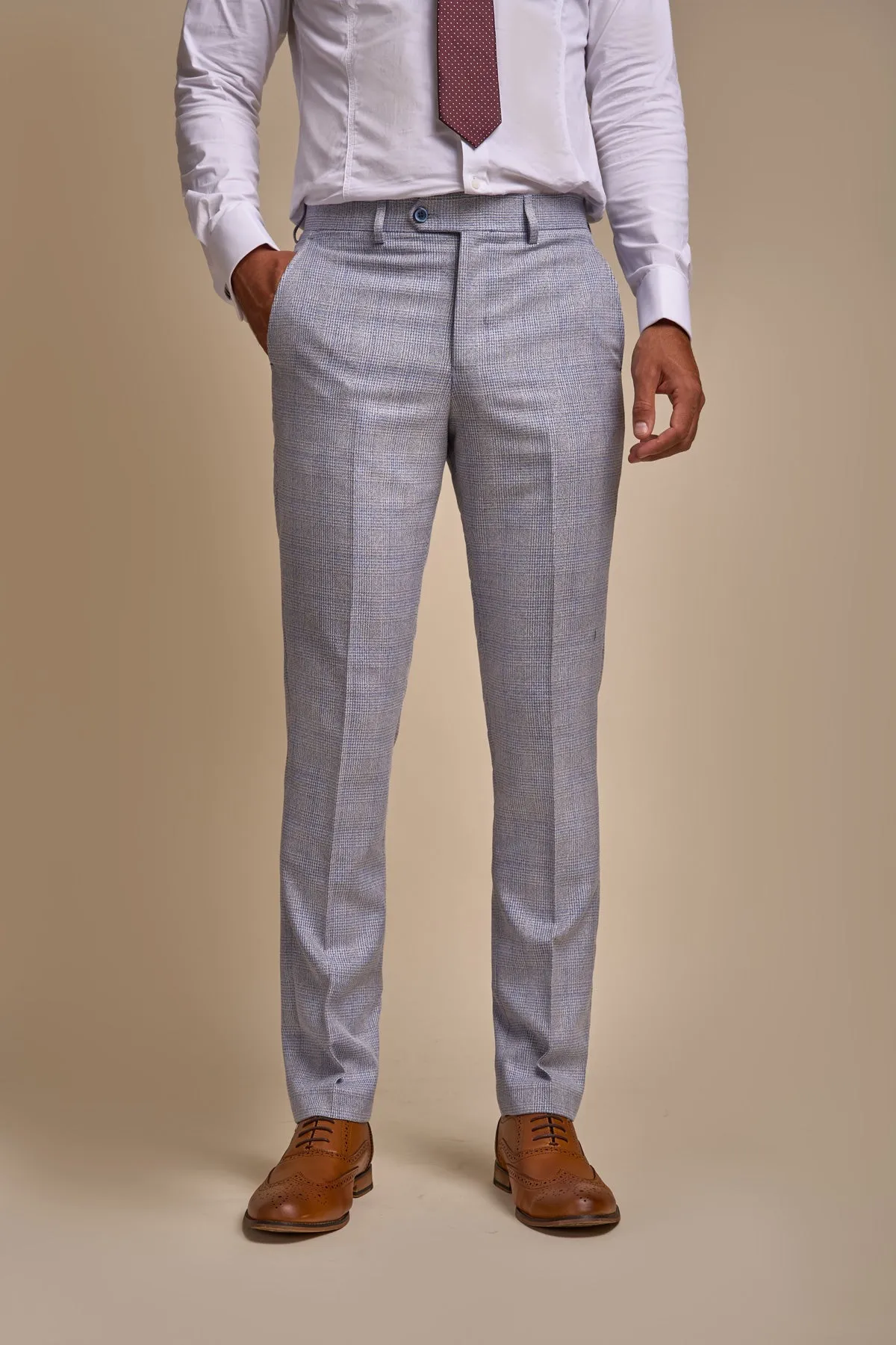 Caridi Sky Blue 2 Piece Wedding Suit