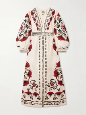 Cashew Mandala floral-print cotton-poplin maxi dress