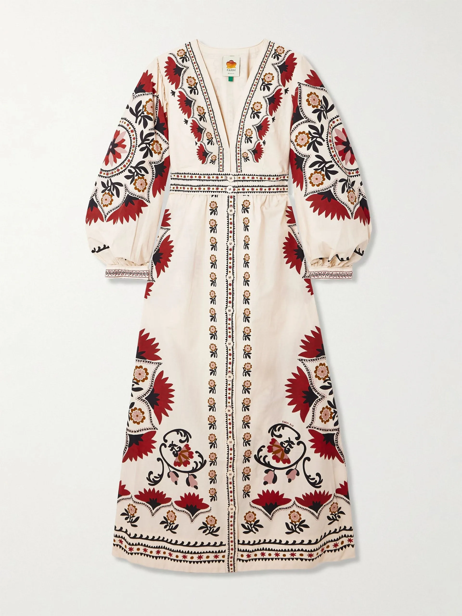 Cashew Mandala floral-print cotton-poplin maxi dress