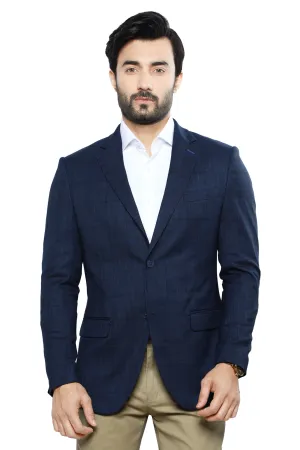 Classic Navy Blue Blazer For Men's