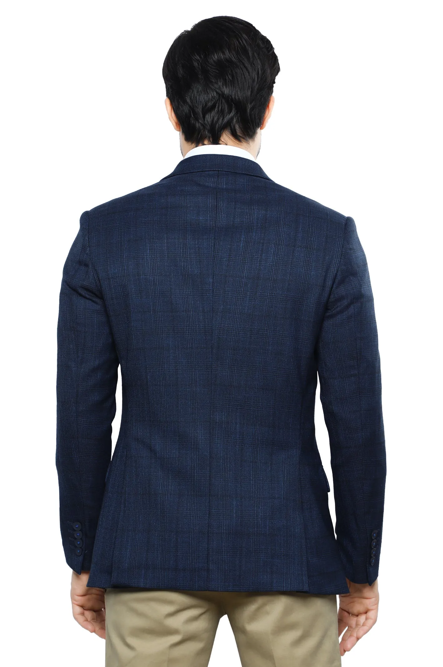 Classic Navy Blue Blazer For Men's