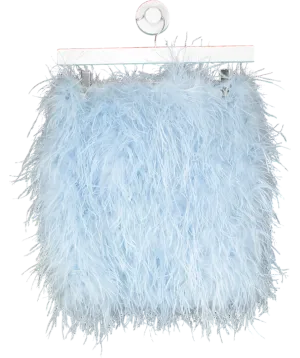 Club L Blue Day Dream Feather Mini Skirt UK 6