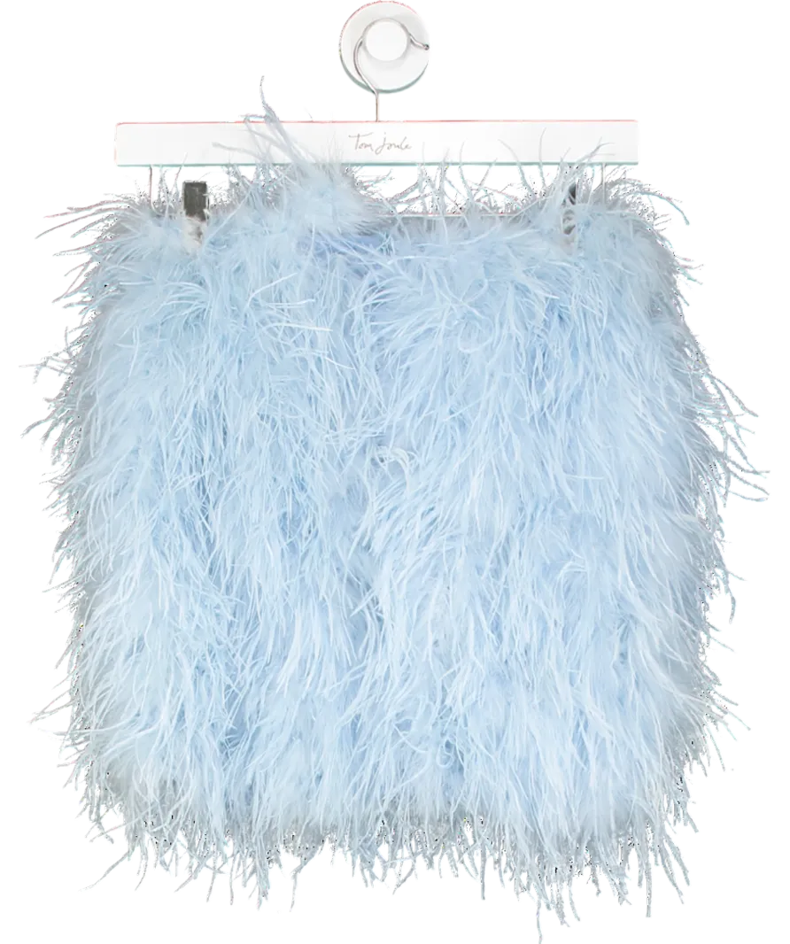 Club L Blue Day Dream Feather Mini Skirt UK 6
