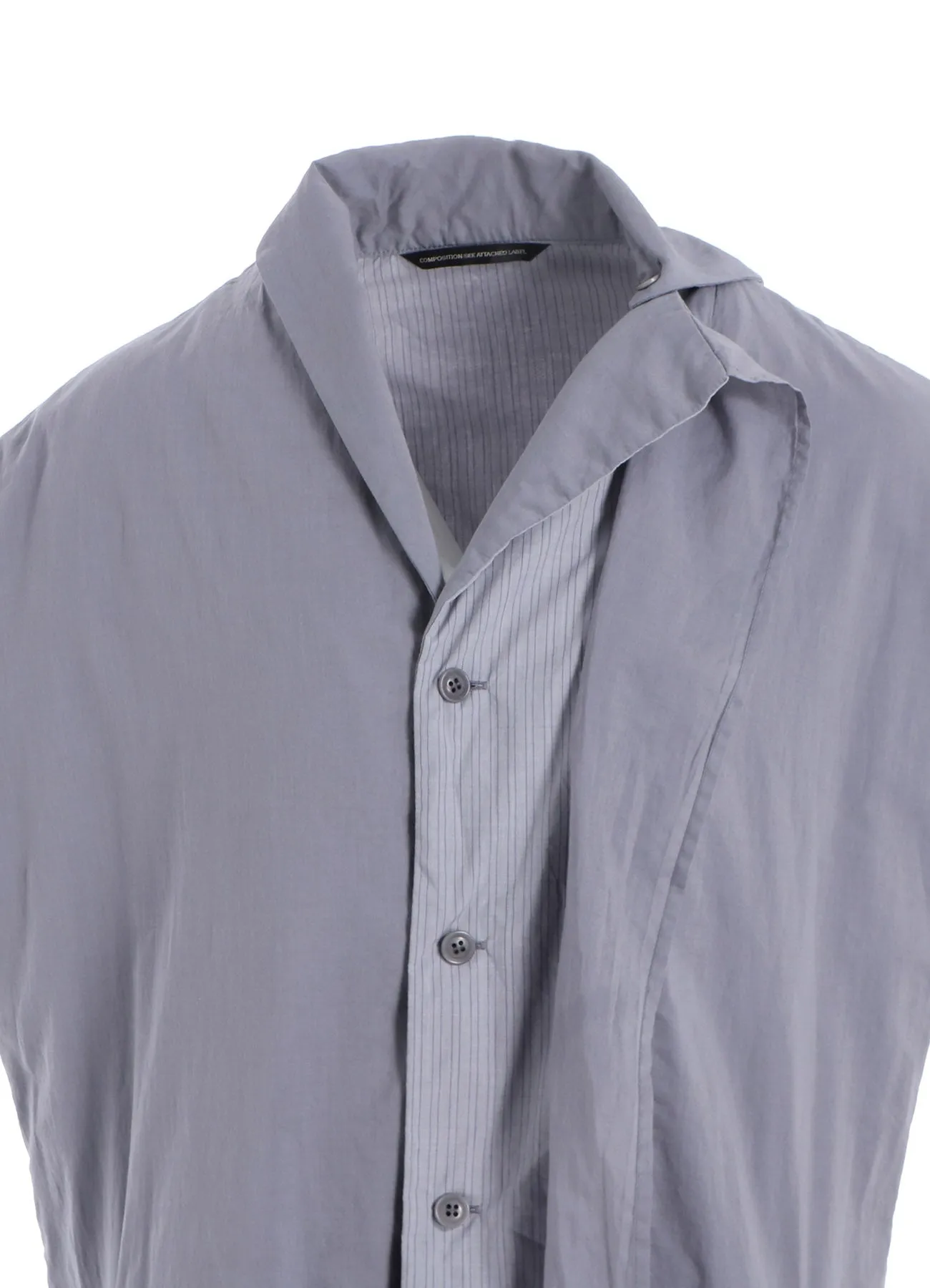 COTTON LAWN GARMENT DYE FRENCH SLEEVE DRESS