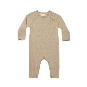 Cozy Knit Jumpsuit | Latte Speckled