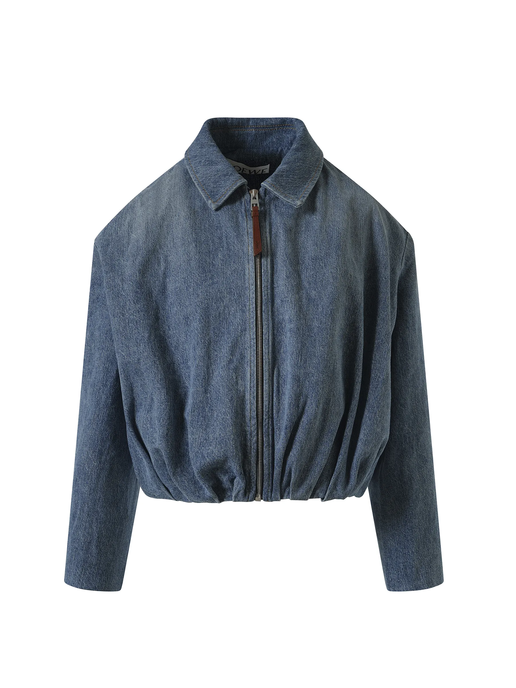 Draped Jacket in Indigo Blue