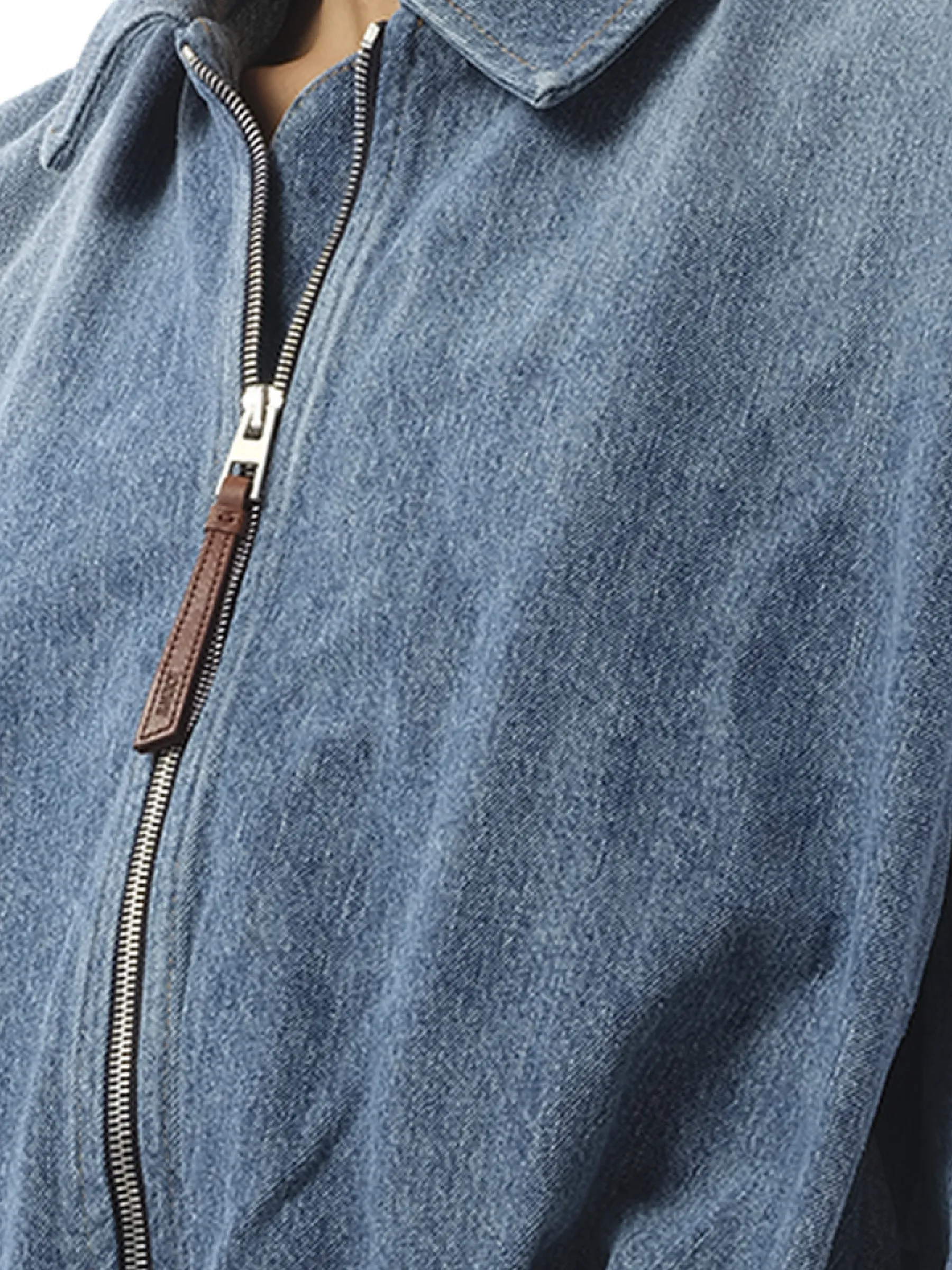 Draped Jacket in Indigo Blue