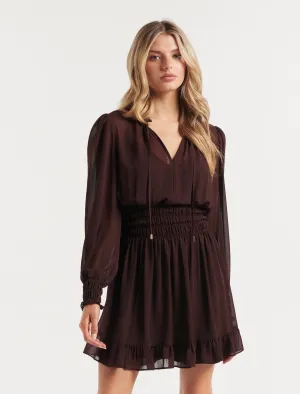 Eloise Shirred Mini Dress