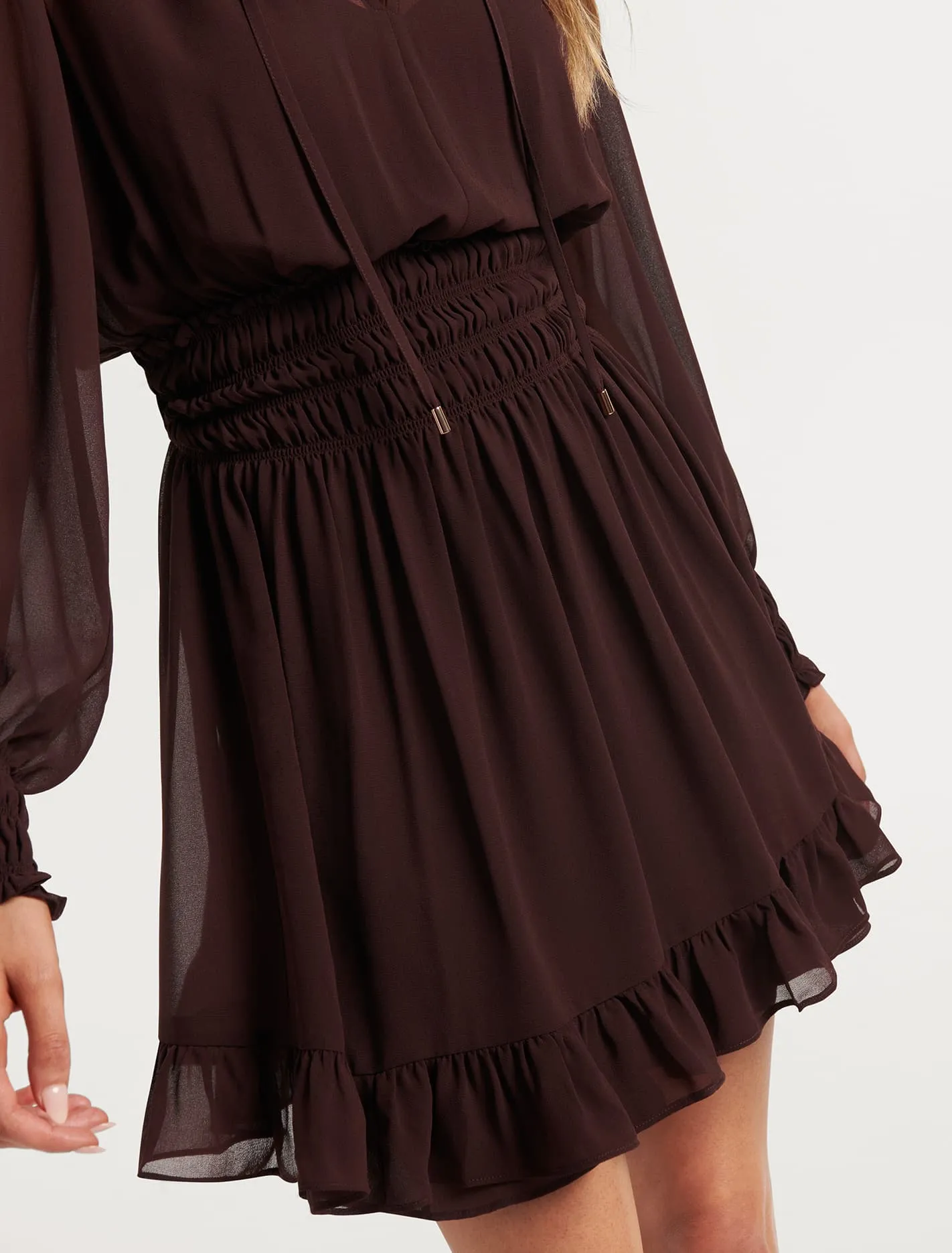 Eloise Shirred Mini Dress