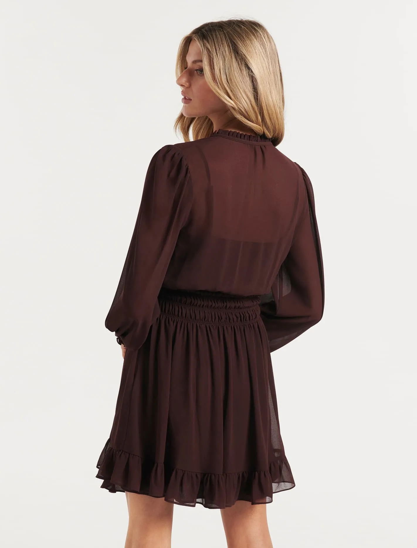Eloise Shirred Mini Dress