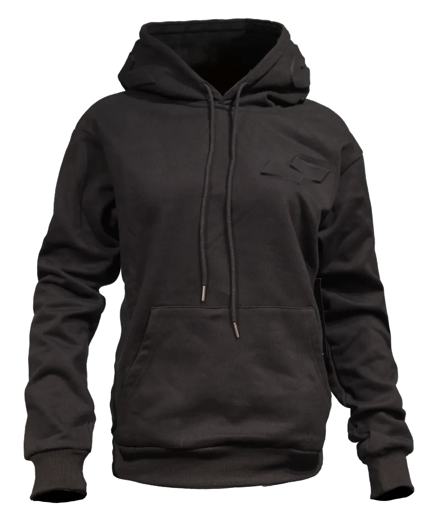 Emboss Hoodies: Black