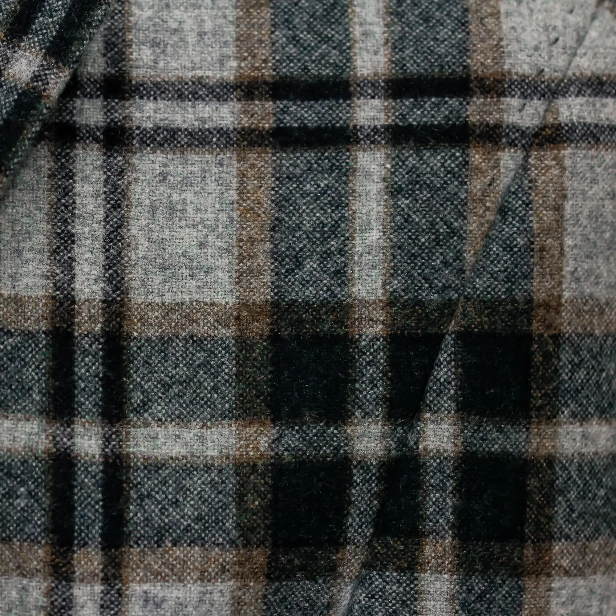 Green and Gray Plaid Check Montana Contemporary Fit Wool Sport Jacket - Jack Victor