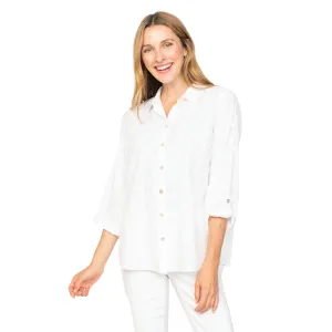 Habitat Subtle Hearts Shirt in White - 15617-WT - Sizes S & L