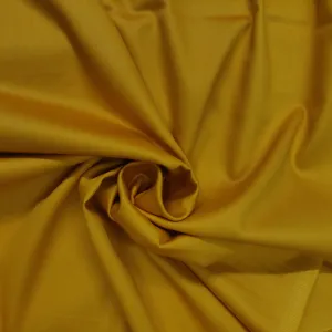 Haldi Yellow Solid Cotton Satin Fabric