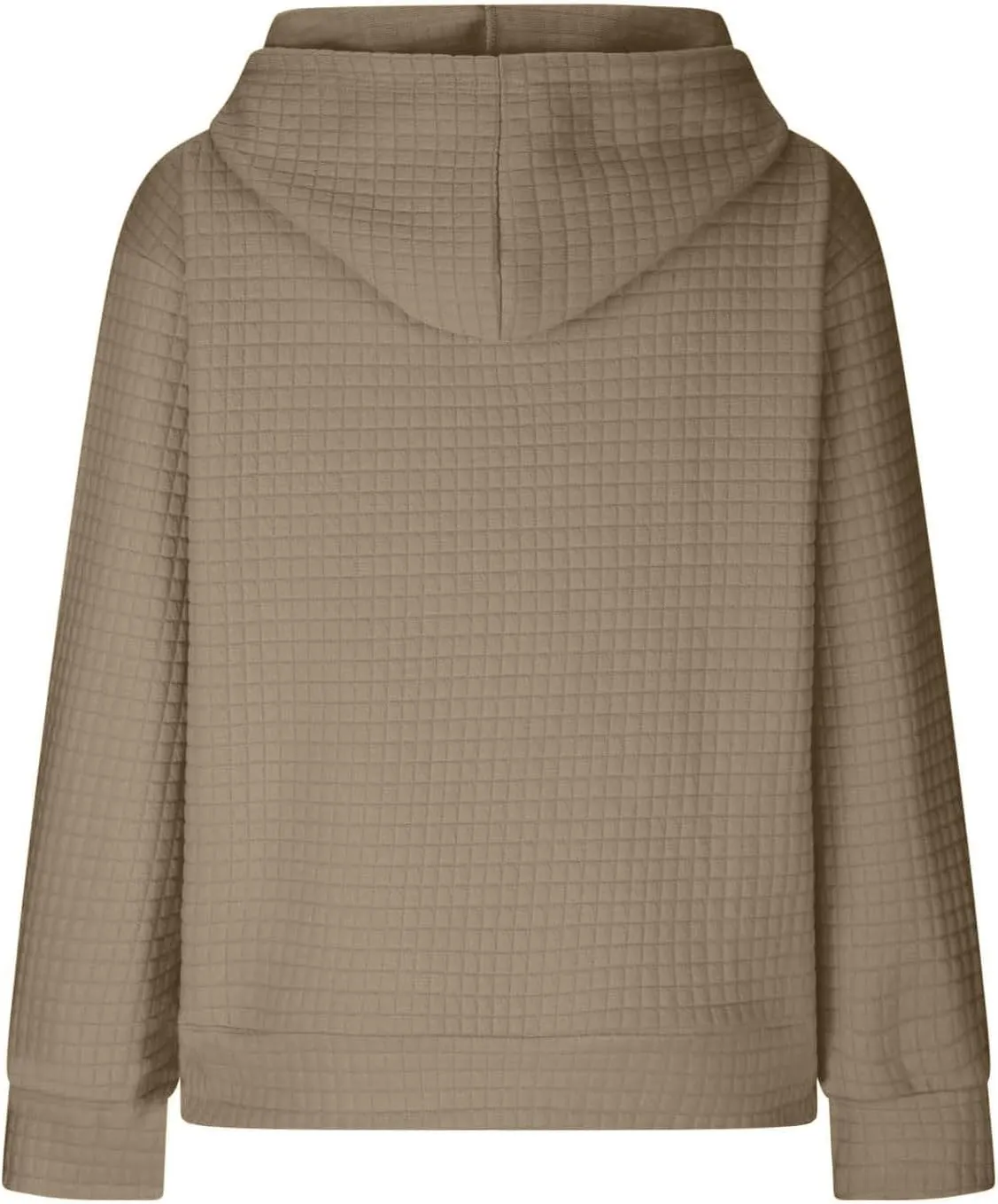 Hoodies for Women Trendy Oversized Waffle Knit Hooded Sweatshirts with Pockets Comfy Fall Sweatshirts Outfits