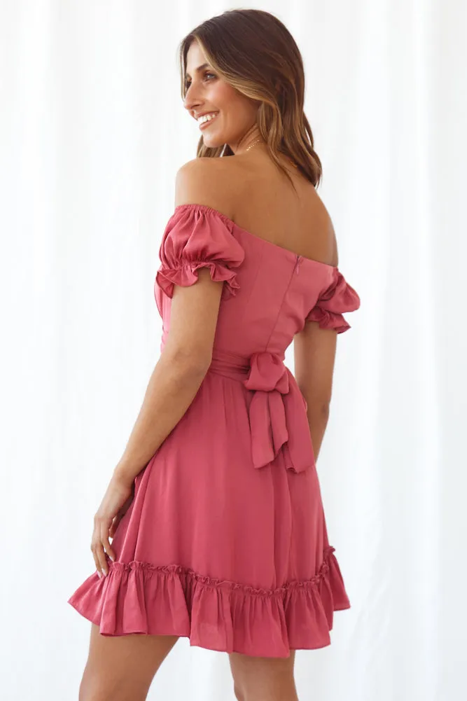 Inside Out Dress Rose