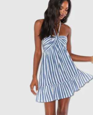 Johanna Mini Dress Sea Stripe