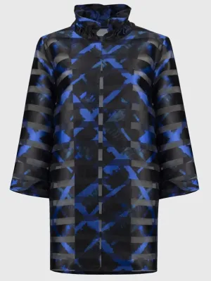 Joseph Ribkoff Women's Satin and Organza Plaid Jacket 244198 Col 178