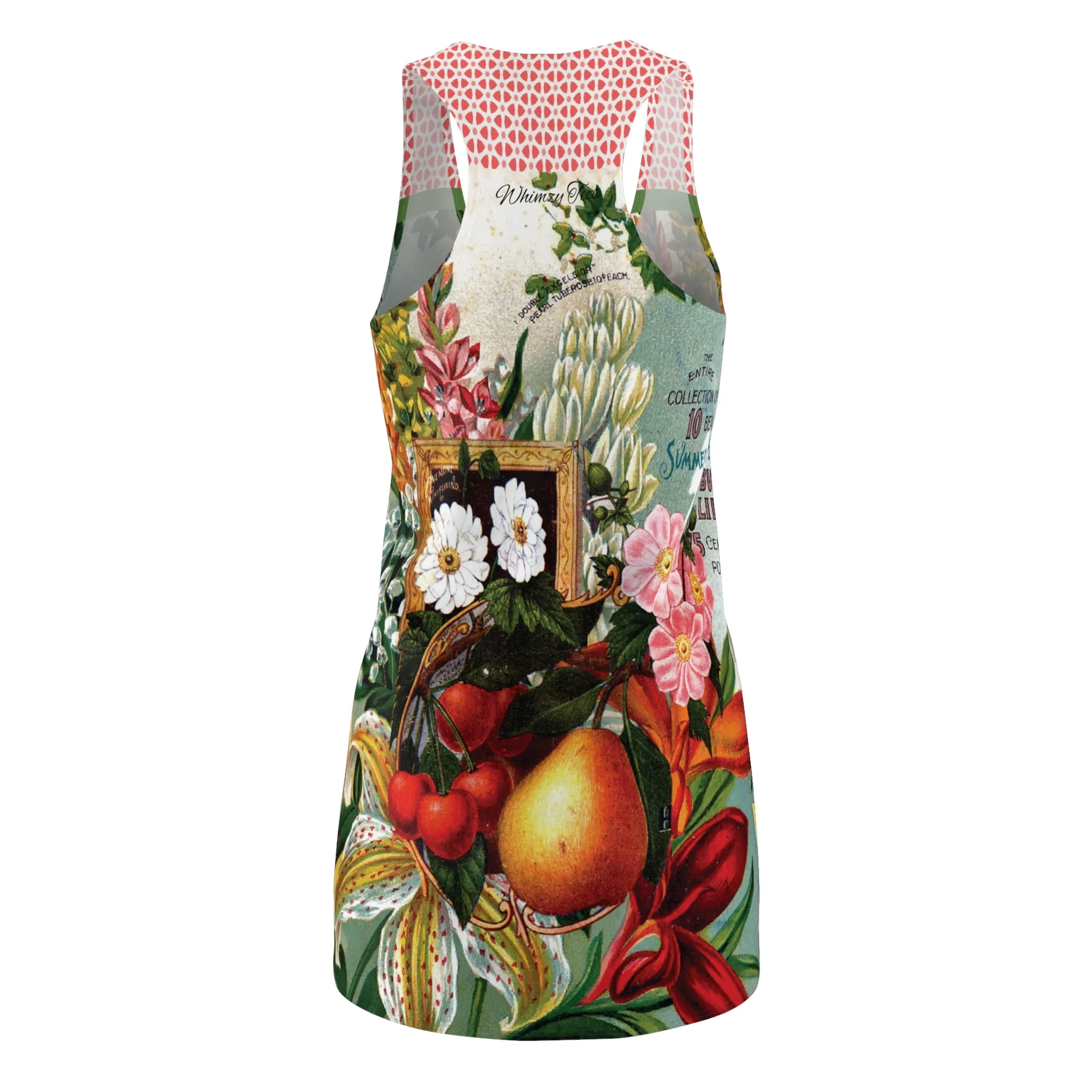 Juicy Fruit Vintage Floral Racerback Dress