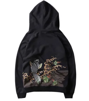 Koi Fish Dragon Hoodie